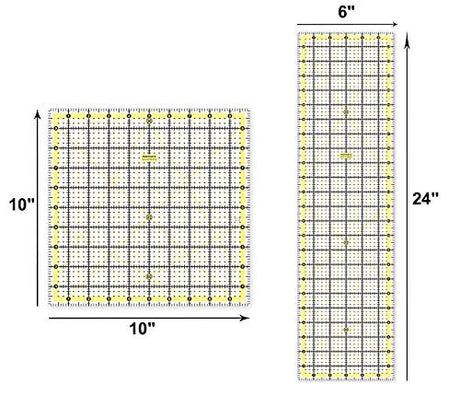 Isomars Isomars Quilting Template for Patchwork & Sewing (Set of 2) - Isomars