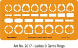 Isomars Jewellery Design Templates Set of 6 | Professional Stencils - Isomars
