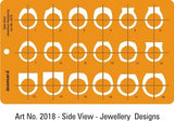 Isomars Jewellery Design Templates Set of 6 | Professional Stencils - Isomars
