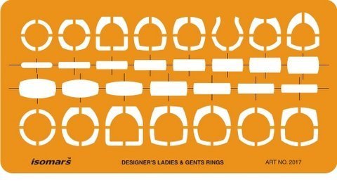 Isomars Jewellery Ring Design Template Stencil Art No. 2017 - Isomars
