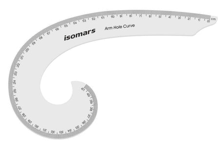 Isomars Pattern Curve, Gridding Scale & Armhole Curve with Marking Combo - Isomars