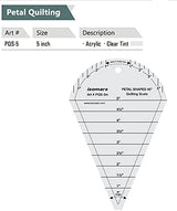 Isomars Petal Shapes Quilting Ruler - 5" - Isomars