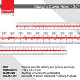 Isomars Plastic Rulers - 30" - Isomars