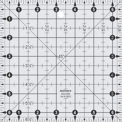 Isomars Quilting Rectangle Ruler, Isomars Quilting Template for Patchwork & Sewing - Isomars