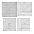 Isomars Quilting Ruler Set of 4, Isomars Quilting Template for Patchwork & Sewing - Isomars