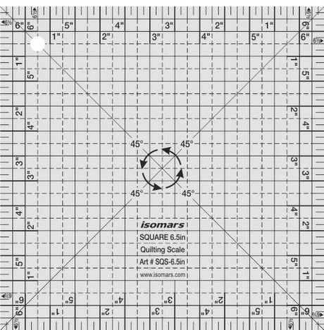 Isomars Quilting Ruler Set of 4, Isomars Quilting Template for Patchwork & Sewing - Isomars