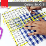 Isomars Quilting Rulers - Set Of 2 Sizes - 4.5"x4.5 And 6"x6" - Isomars