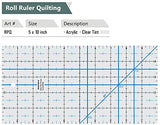 Isomars Roll Ruler Isomars Quilting Template for Patchwork & Sewing - 5" x 10" - Isomars