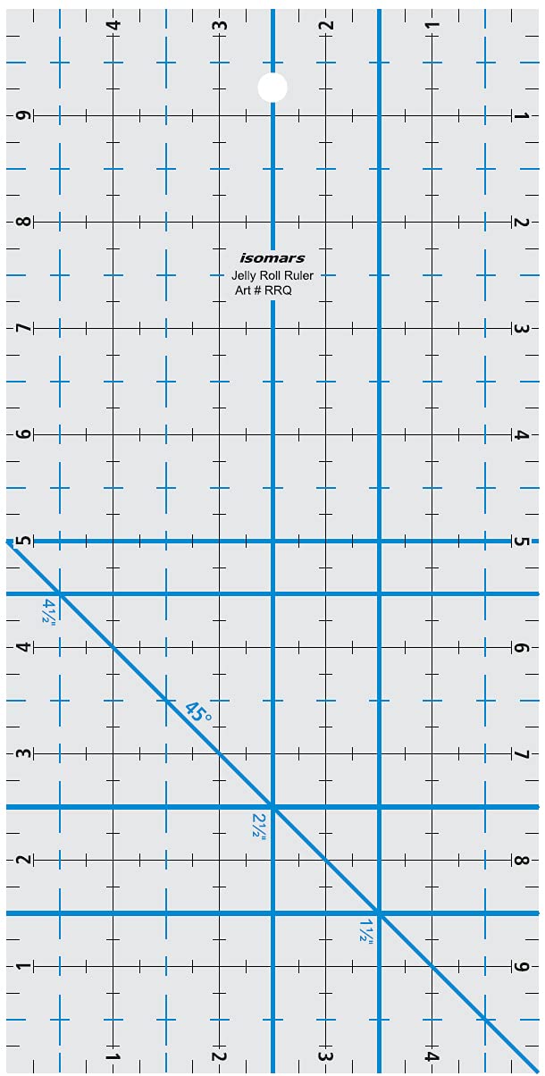 Isomars Roll Ruler Isomars Quilting Template for Patchwork & Sewing - 5" x 10" - Isomars