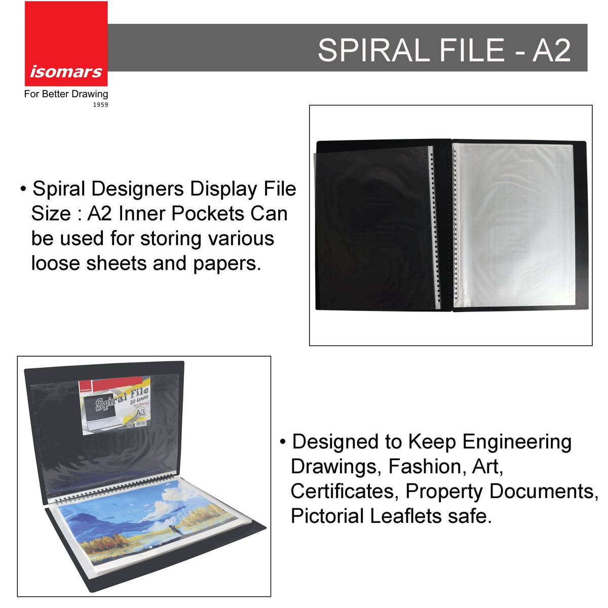 Isomars Spiral File - A2 - Isomars