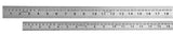 Isomars Steel Scale Set of 2 – 12 Inch & 24 Inch Stainless Steel Rulers | Heavy Duty Measuring Scale for Drafting, Drawing, Engineering & Office Use - Isomars