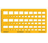 Isomars Technical Drawing Templates Set of 4 - Isomars