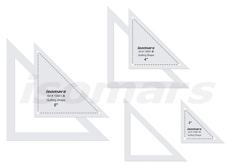 Isomars Triangle Quilting Patchwork Shape Scale Template - Isomars