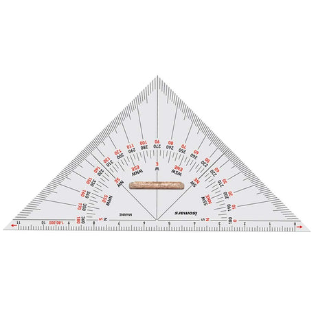 Isomars Universal Nautical Protractor with Marine/Nautical Divider and Pencil, Extra leads and Eraser - Isomars