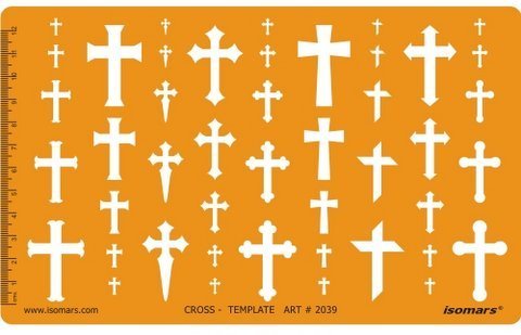 Jewelry Design Template- Cross Shape - Isomars