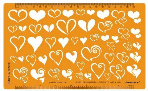 Jewelry Design Template- Heart Shape - Isomars