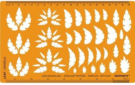Jewelry Design Template- Leaf & Fire Shape - Isomars