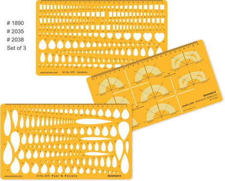 Jewelry Design Template (Set of 3) - Isomars