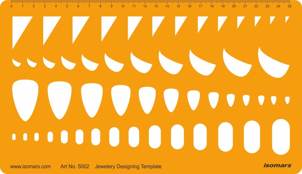 Jewelry Design Template- Triangle Stone Oval - Isomars
