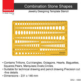 Jewelry Design Templates- Pear & Paisley Shapes (Set of 2) - Isomars