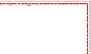 Tailoring Ruler L-Scale (14"x24")