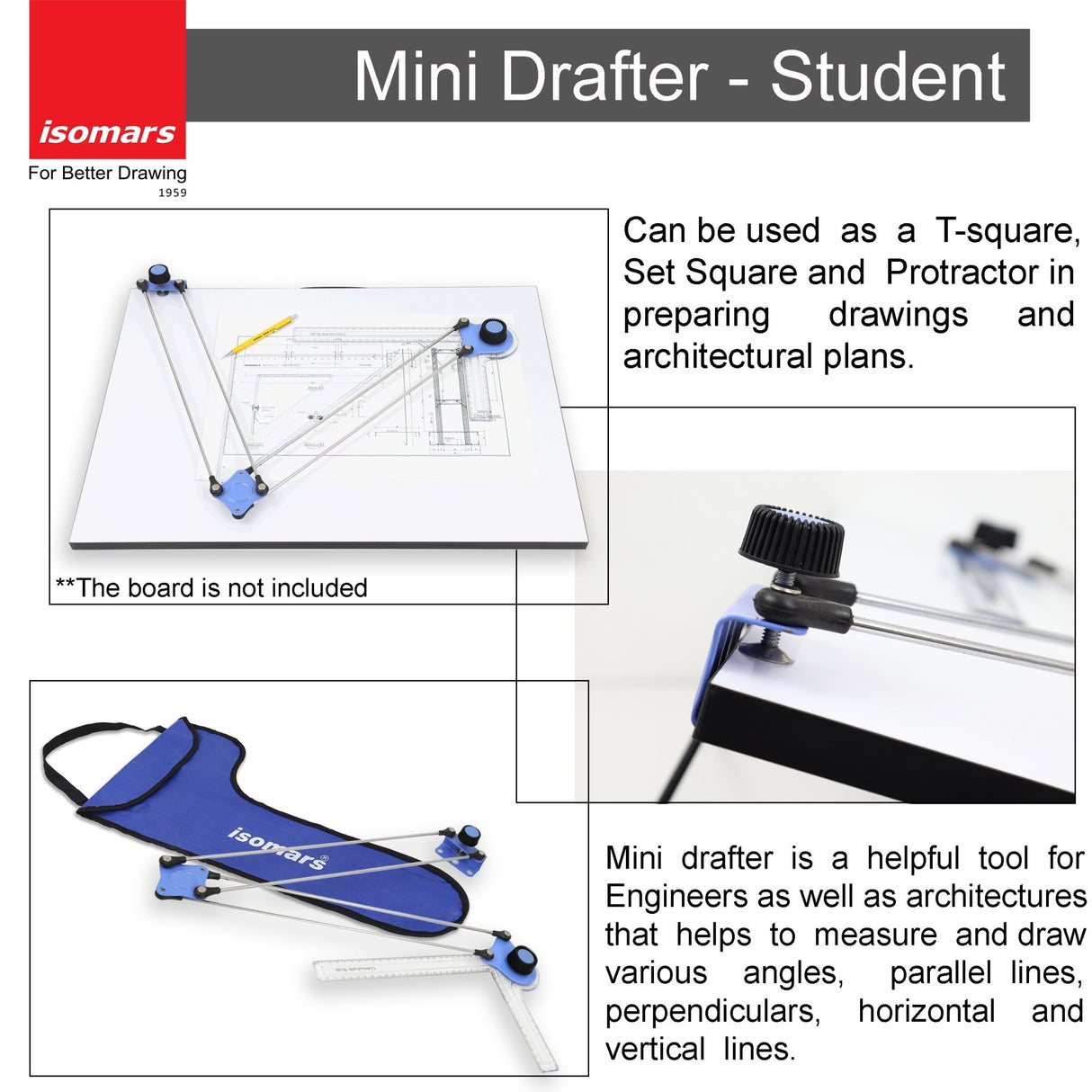 Mini Drafter (For Students) - Isomars
