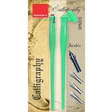Plastic Holder Set (Oblique & Straight) with 3 Arabic and 1 Flex Nib - Isomars