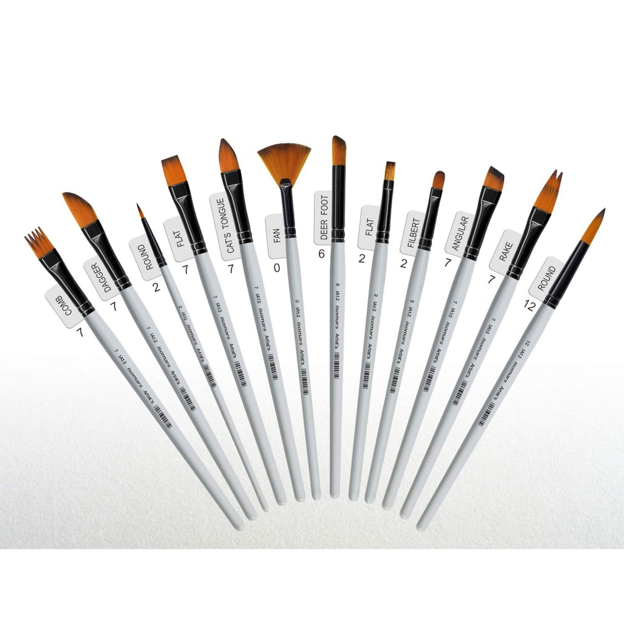 Professional Precision Art Brush (Set of 12) - Isomars