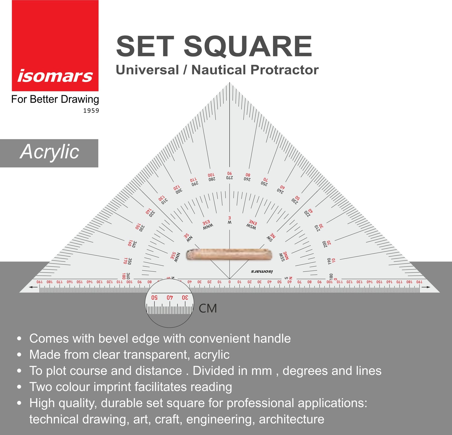 protractor set square for architects