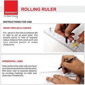 Rolling Ruler & Spencerian Ruler Combo