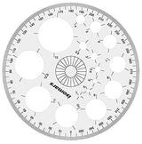 Technical Drawing Combo- 10x12 Inches Set Square, Pro Circle, 24 Inches T-Square, & Protractor