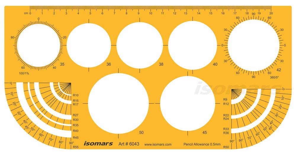 Technical Drawing Stencil - Isomars