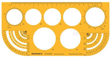 Technical Drawing Stencil - Isomars