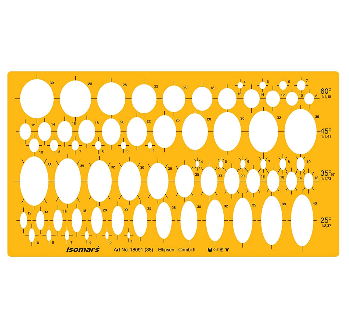 Technical Drawing Templates (Set of 4) - Isomars