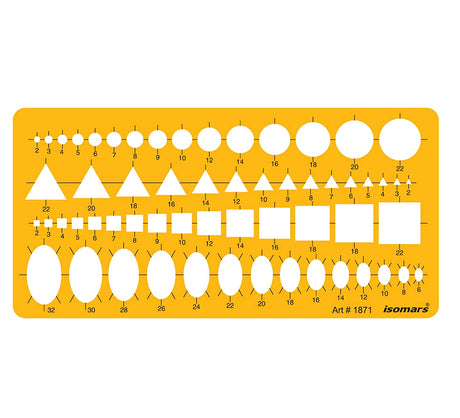Technical Drawing Templates (Set of 4) - Isomars