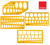 Technical Drawing Templates (Set of 4) - Isomars