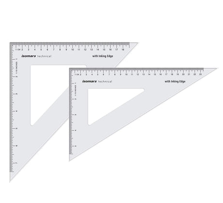 Technical Set Squares (8" x 10") - Isomars