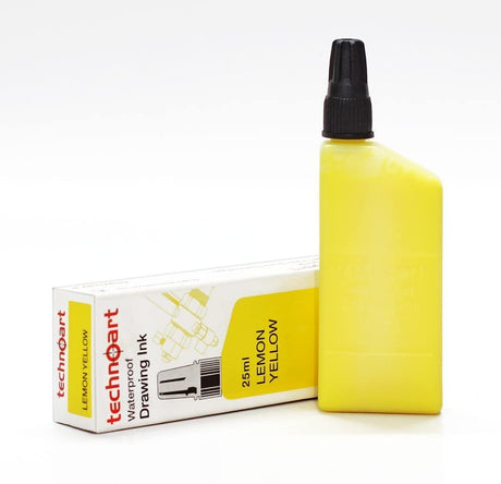 Technoart Technical Drawing Pen Ink (Set of 3) - Orange, Green, Lemon Yellow - Isomars