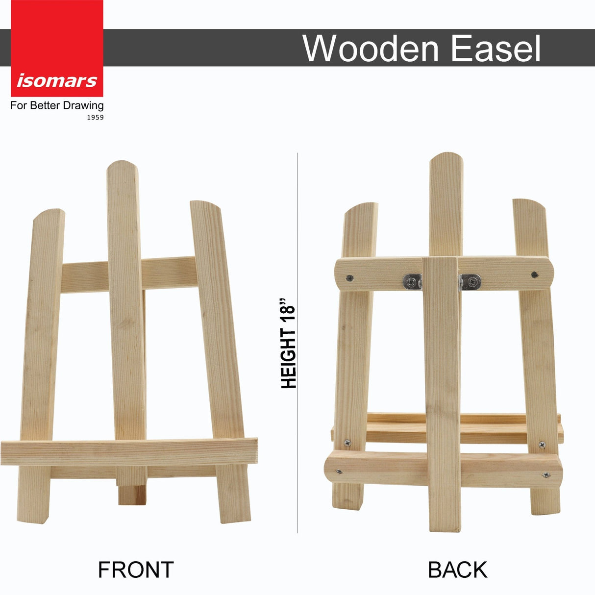 Wooden Artists Easel (18") - Isomars